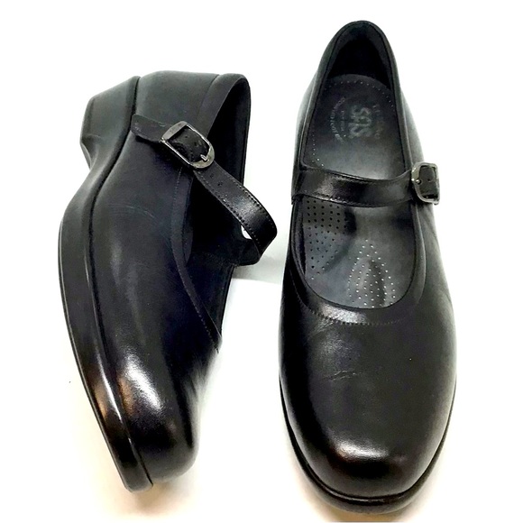 SAS Women’s Black Leather Maria Mary Jane Size 10N - Picture 1 of 6